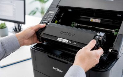 High yield toner cartridge for brother printer delivers crisp prints.